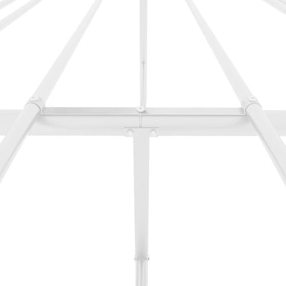 Metal Bed Frame without Mattress White 120x190cm