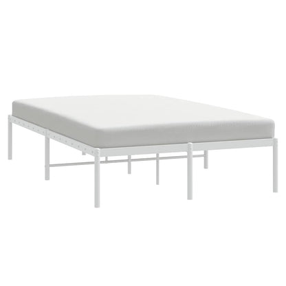 Metal Bed Frame without Mattress White 120x200cm