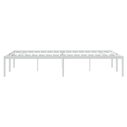 Metal Bed Frame without Mattress White 120x200cm