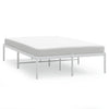 Metal Bed Frame without Mattress White 135x190cm