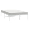Metal Bed Frame without Mattress White 135x190cm