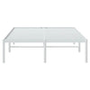 Metal Bed Frame without Mattress White 135x190cm
