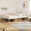 Metal Bed Frame without Mattress with Headboard White 193x203cm