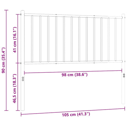 Metal Replace Headboard White 100 cm