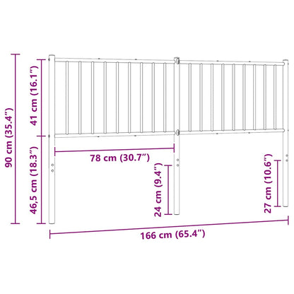 Metal Replace Headboard White 160 cm