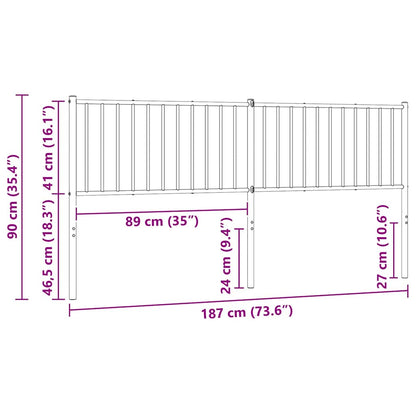 Metal Replace Headboard White 180 cm