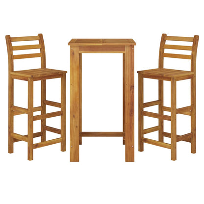 Garden Bar Set Natural wood Solid acacia wood Medium Durable