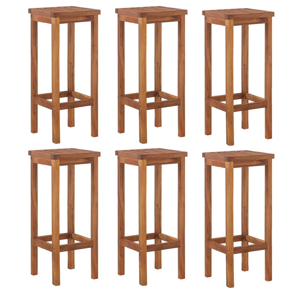 7 Piece Garden Bar Set Solid Wood  Acacia