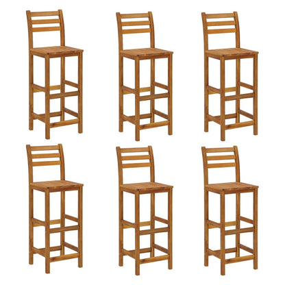 7 Piece Garden Bar Set Solid Wood  Acacia