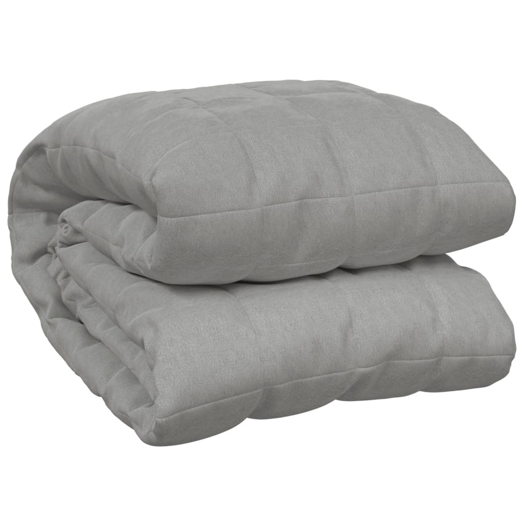 Weighted Blanket Grey 140x200 cm Single 10 kg Fabric