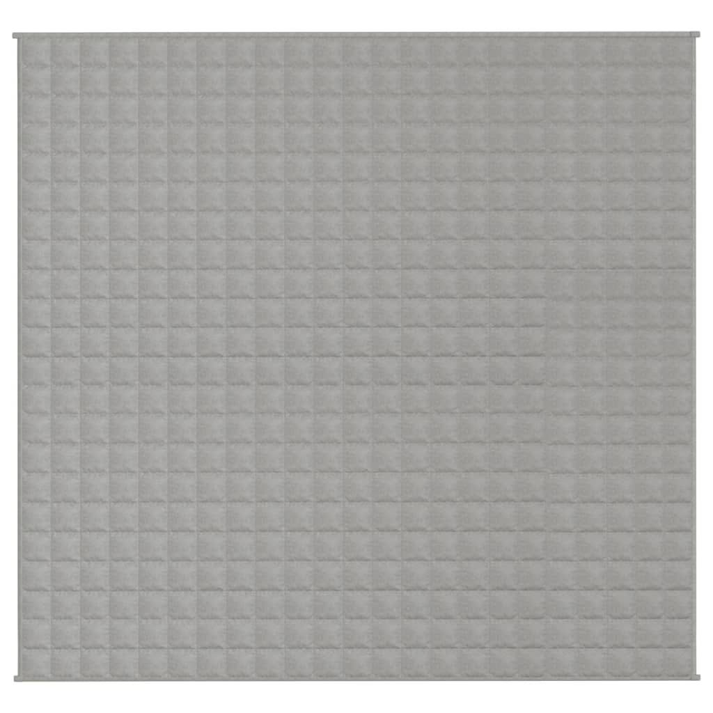 Weighted Blanket Grey 220x230 cm King 15 kg Fabric