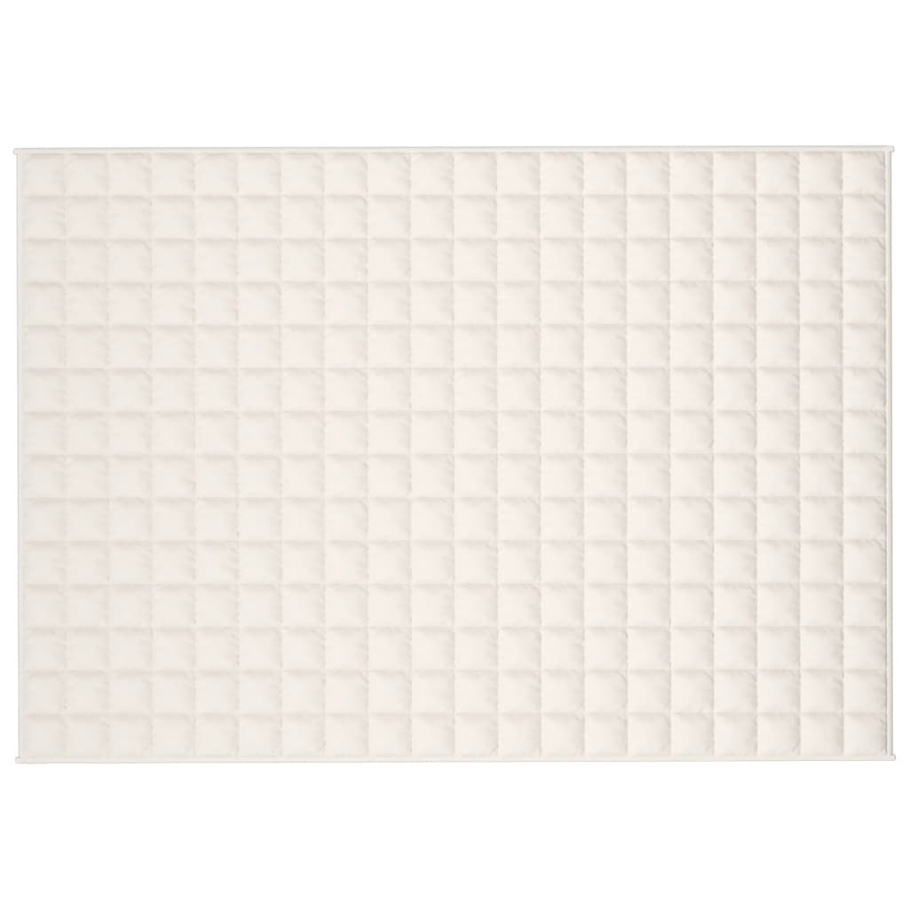 Weighted Blanket Light Cream 135x200 cm Single 6 kg Fabric