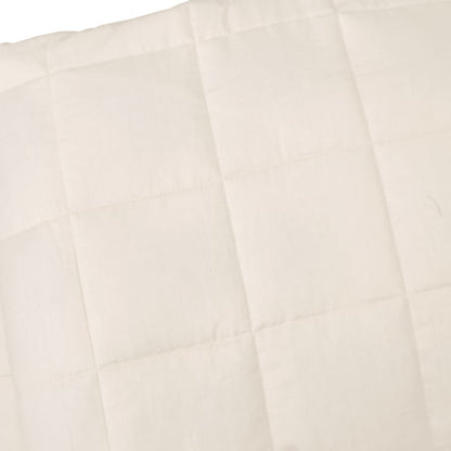 Weighted Blanket Light Cream 220x240 cm King 15 kg Fabric