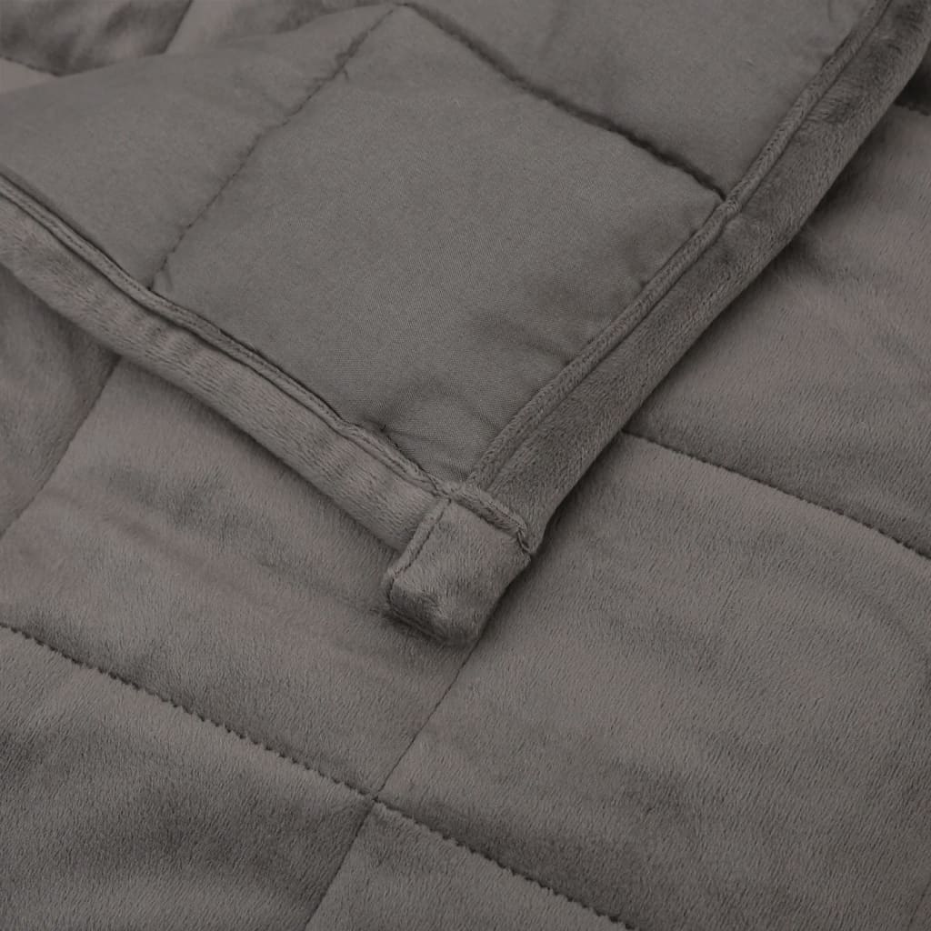 Weighted Blanket Grey 140x200 cm Single 6 kg Fabric