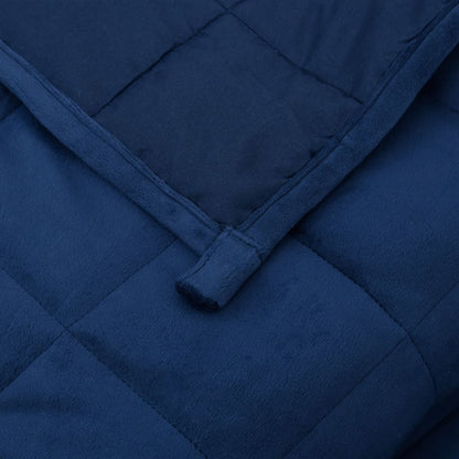 Weighted Blanket Blue 220x230 cm King 15 kg Fabric
