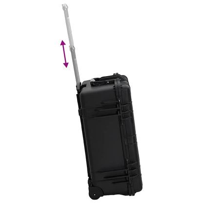 Wheeled Flight Case Black 22.8"x17.7"x10.6" PP