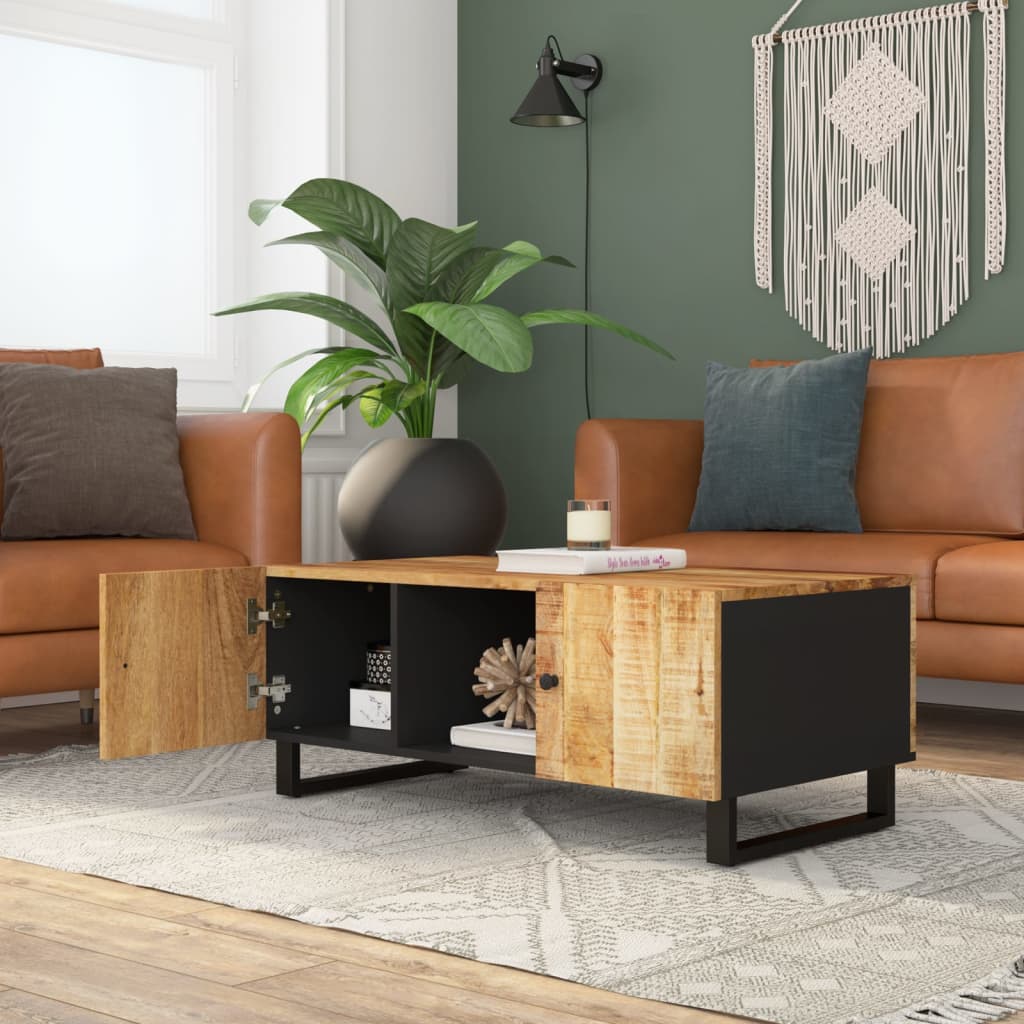Coffee Table 100x54x40 cm Solid Wood Mango&Engineered Wood