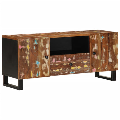 TV Cabinet 105x33.5x46 cm Solid Wood Reclaimed&Engineered Wood