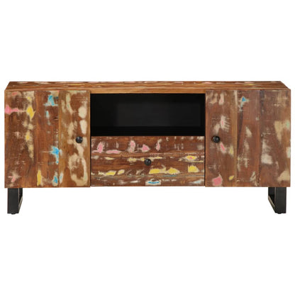 TV Cabinet 105x33.5x46 cm Solid Wood Reclaimed&Engineered Wood