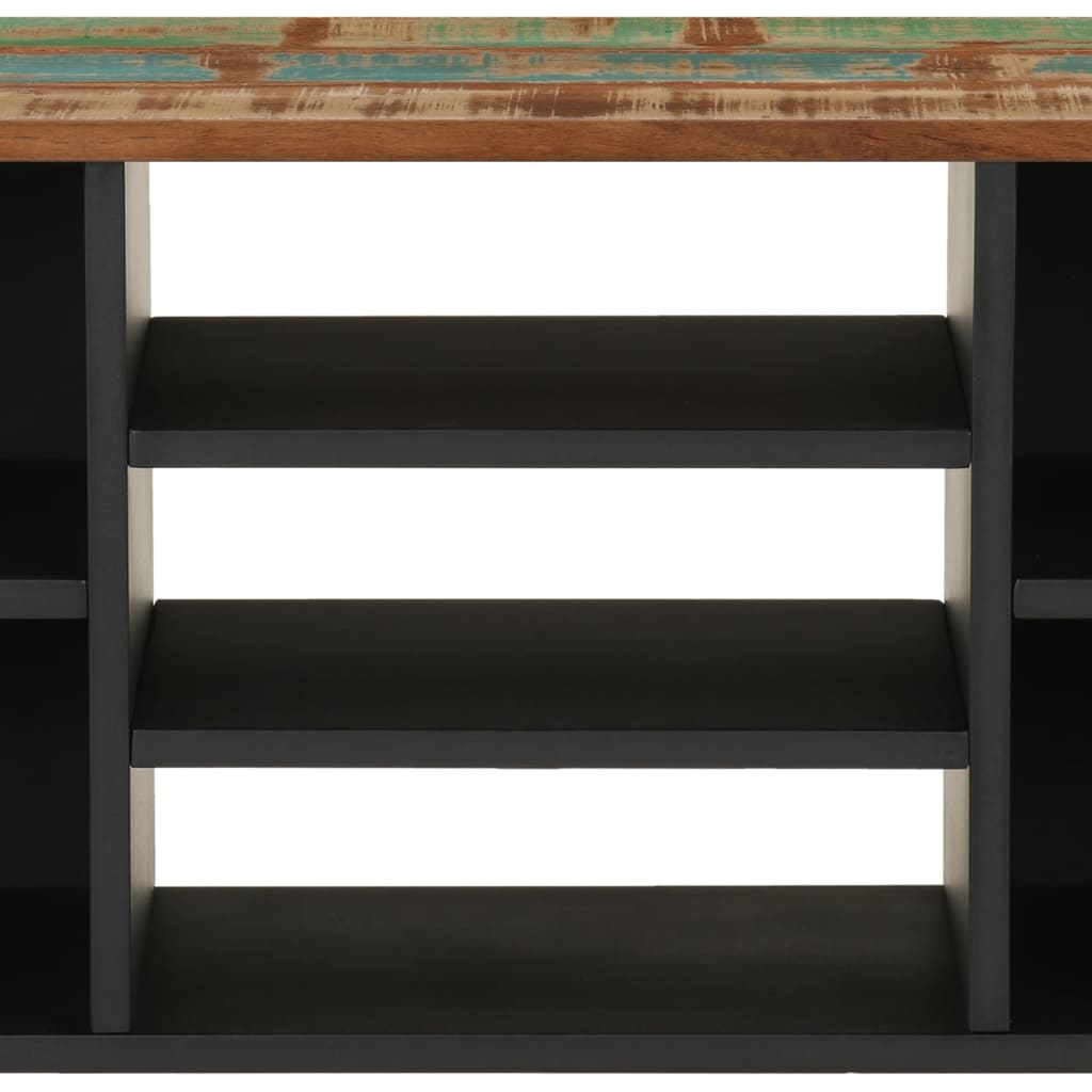 TV Cabinet 100x33x46 cm Solid Wood Reclaimed&Engineered Wood