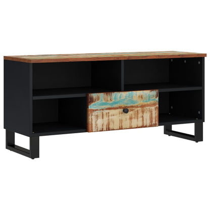 TV Cabinet 100x33x46 cm Solid Wood Reclaimed&Engineered Wood