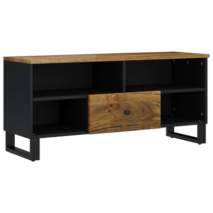 TV Cabinet 100x33x46 cm Solid Wood Mango&Engineered Wood