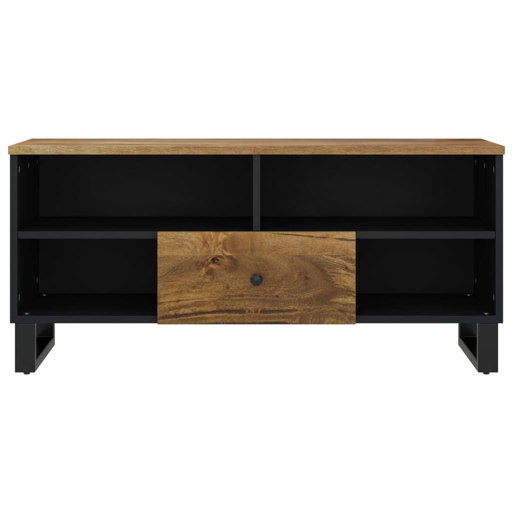 TV Cabinet 100x33x46 cm Solid Wood Mango&Engineered Wood