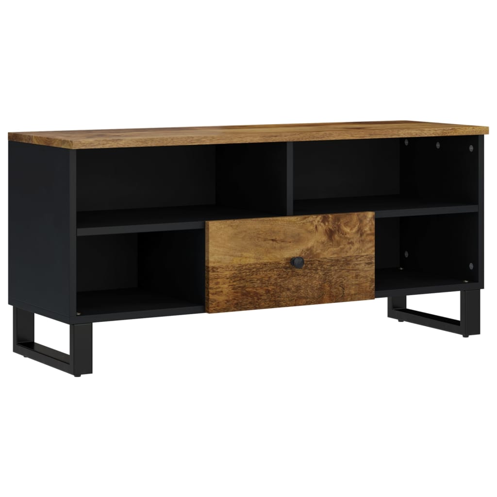 TV Cabinet 100x33x46 cm Solid Wood Mango&Engineered Wood