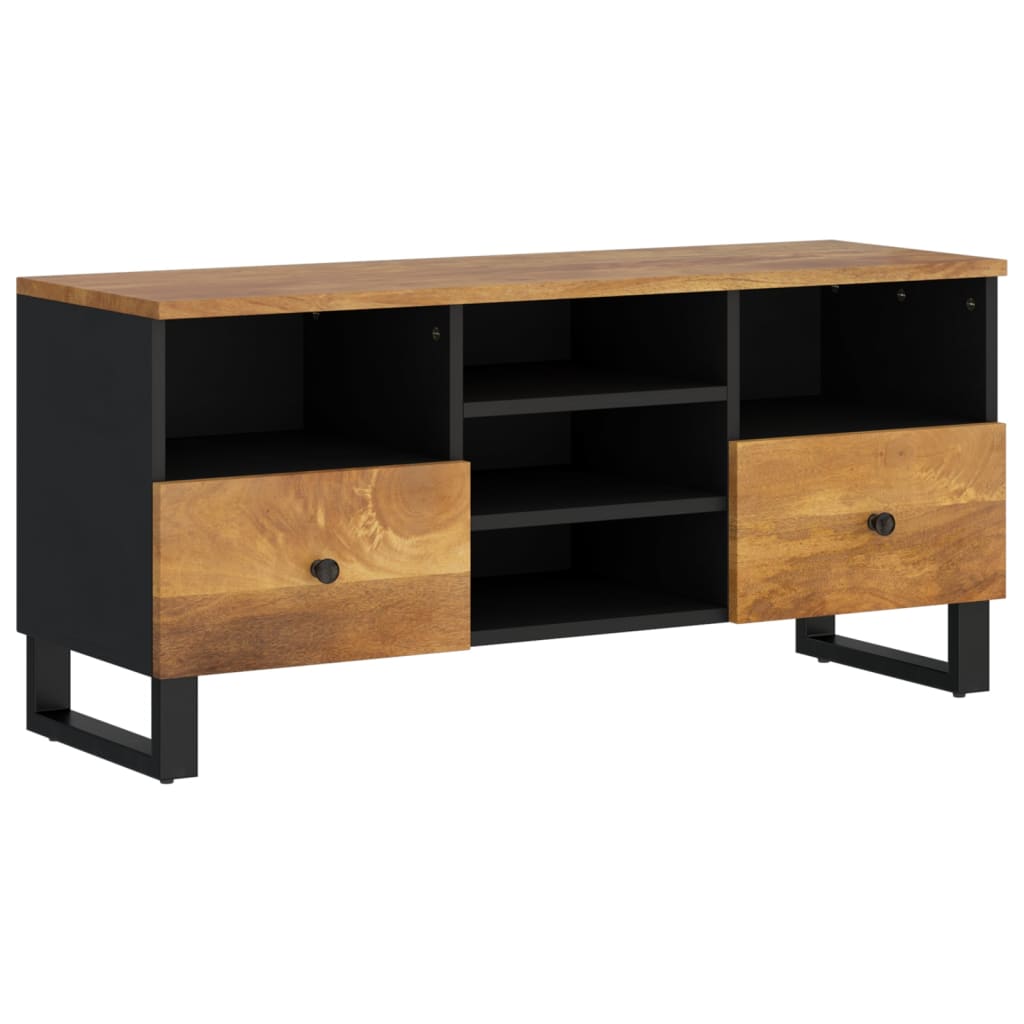 TV Cabinet 100x33x46 cm Solid Wood Mango and Engineered Wood