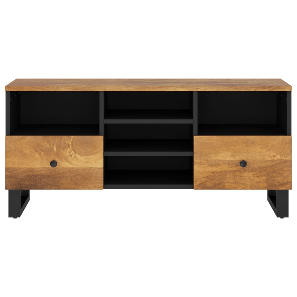 TV Cabinet 100x33x46 cm Solid Wood Mango and Engineered Wood