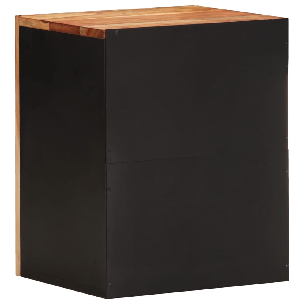 Bathroom Wall Cabinet 38x33x48 cm Solid Wood Acacia