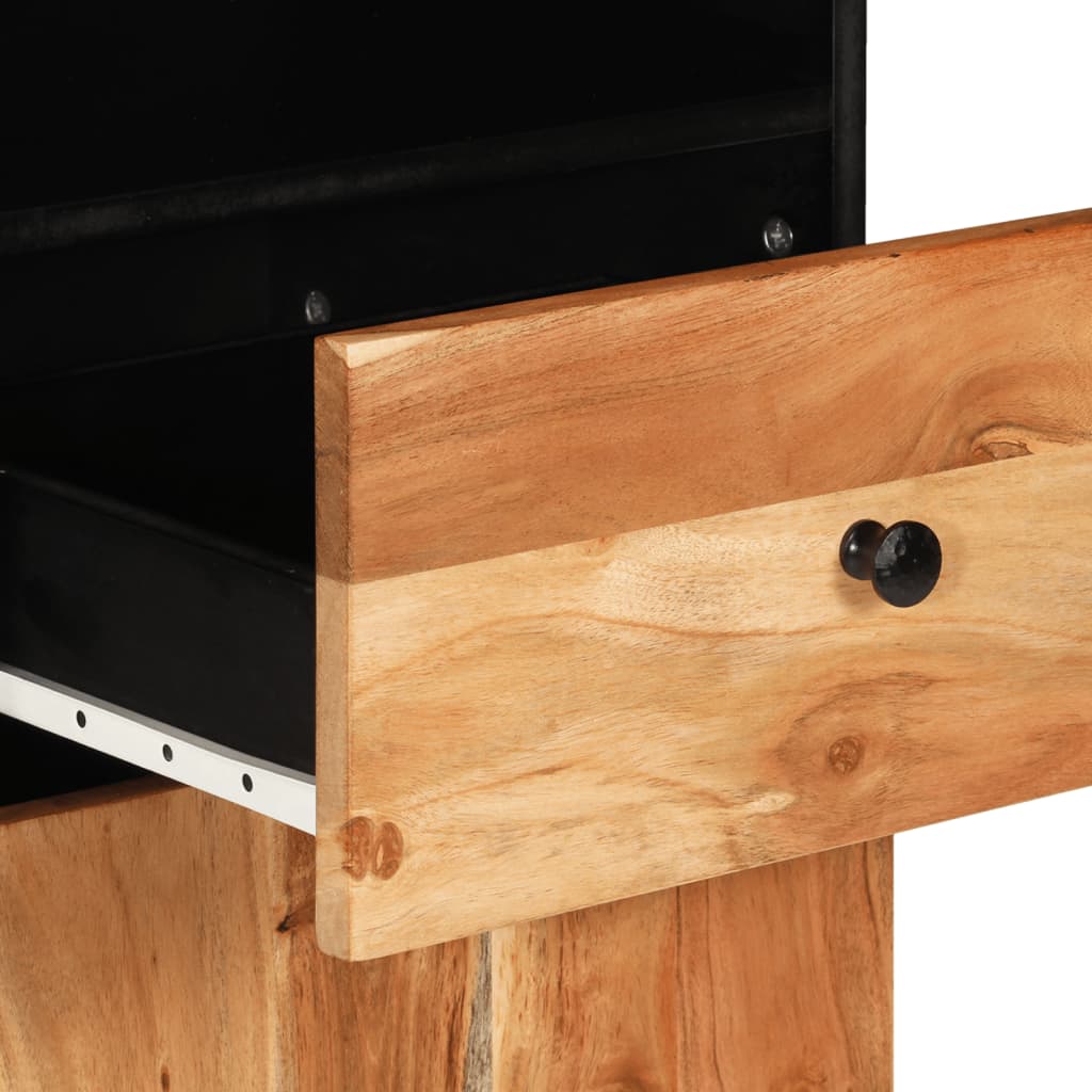 Bathroom Cabinet 38x33x160 cm Solid Wood Acacia