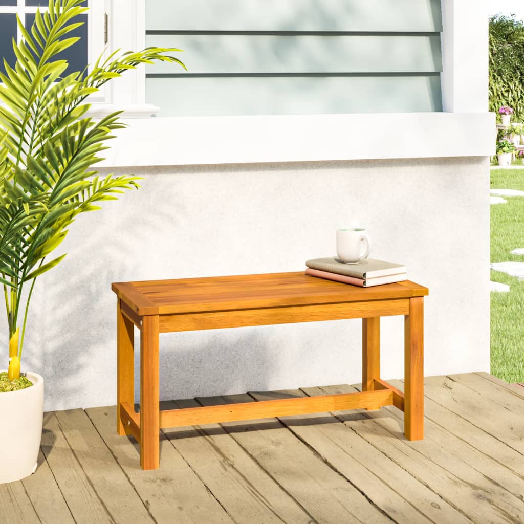 Patio Bench 31.5"x13.8"x17.7" Solid Wood Acacia