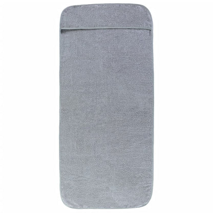 Beach Towels 2 pcs Grey 75x200 cm Fabric 400 GSM