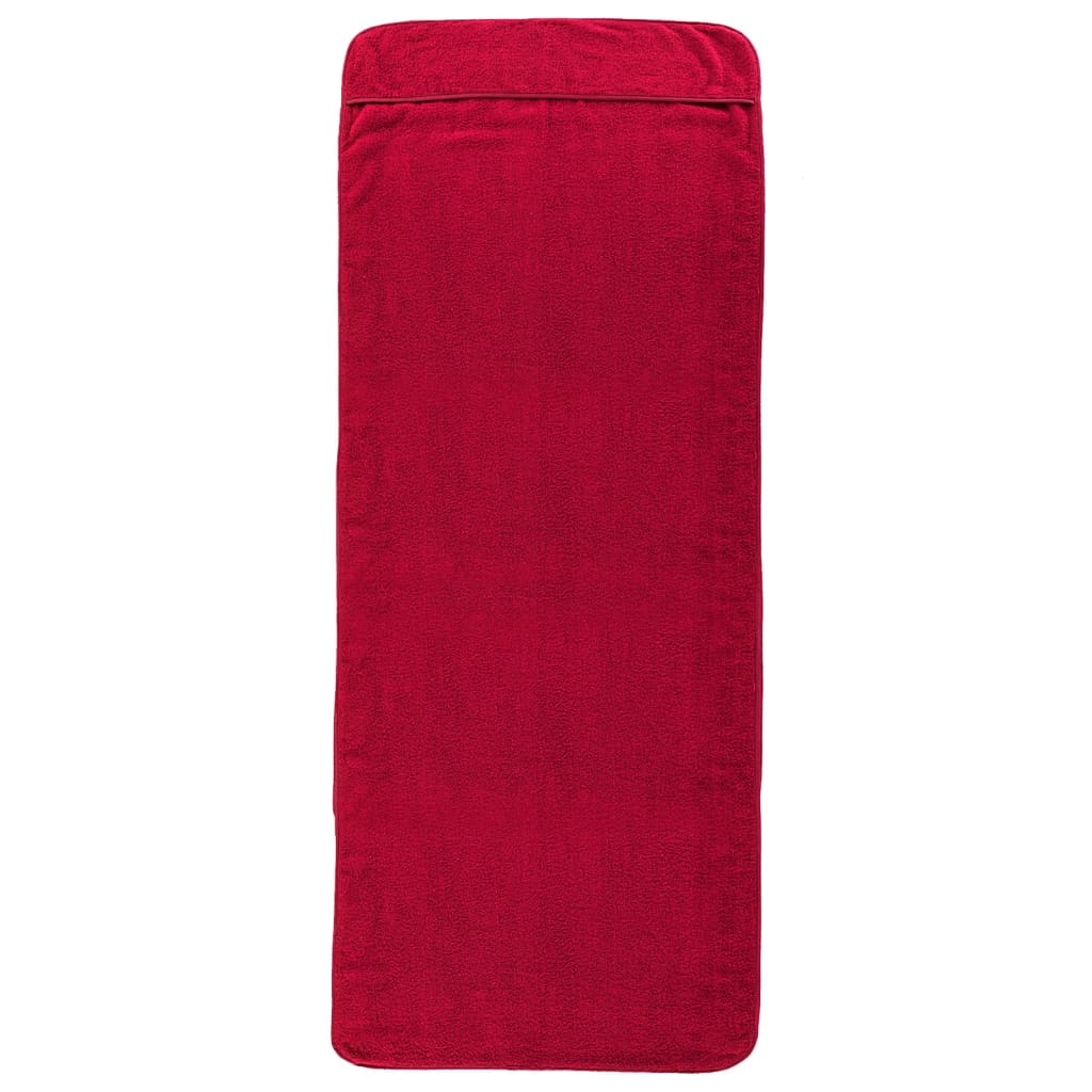 Beach Towels 2 pcs Burgundy 60x135 cm Fabric 400 GSM