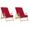 Beach Towels 2 pcs Burgundy 60x135 cm Fabric 400 GSM
