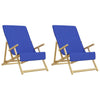 Beach Towels 2 pcs Royal Blue 60x135 cm Fabric 400 GSM