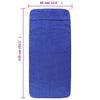 Beach Towels 2 pcs Royal Blue 60x135 cm Fabric 400 GSM