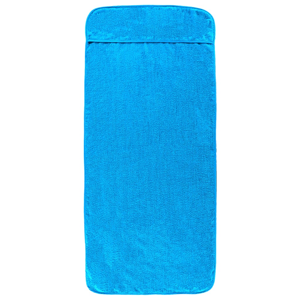 Beach Towels 2 pcs Turquoise 75x200 cm Fabric 400 GSM