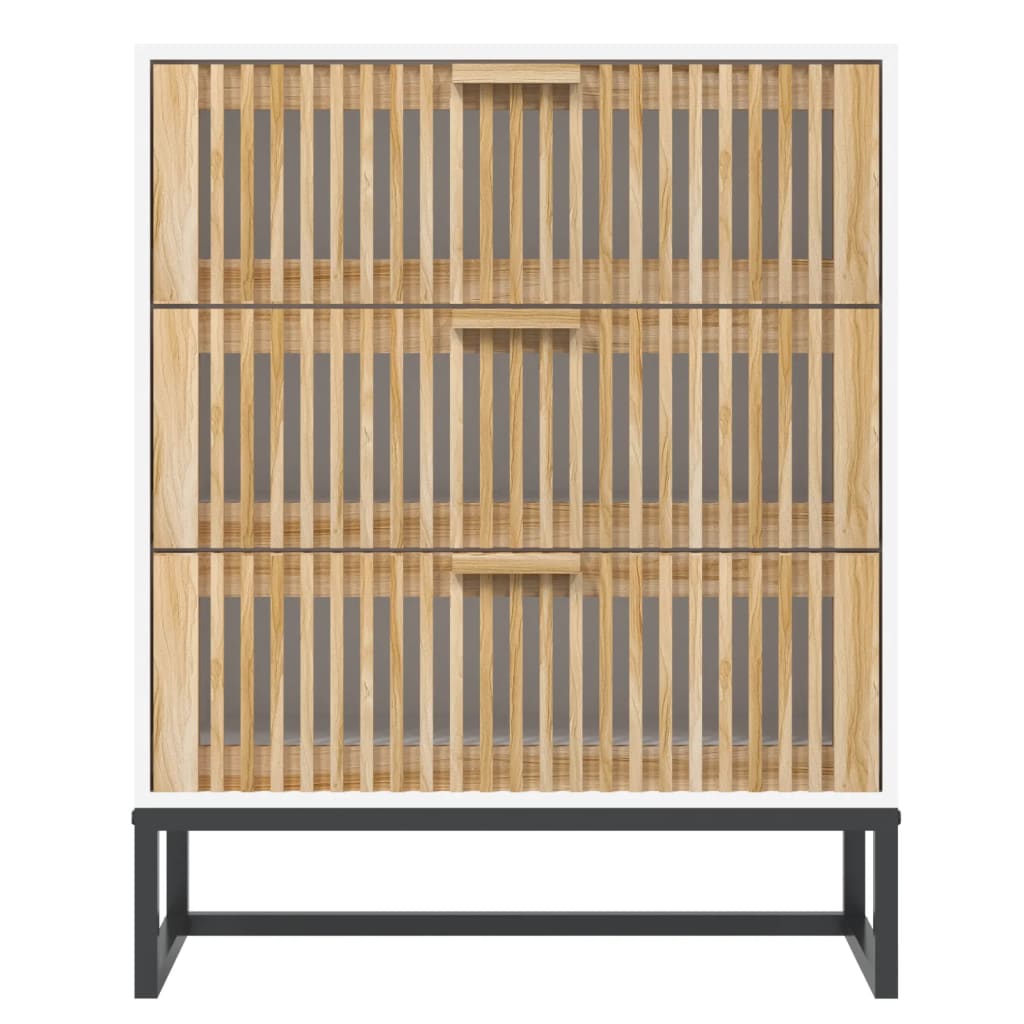 Sideboard White 60x30x75 cm Engineered Wood