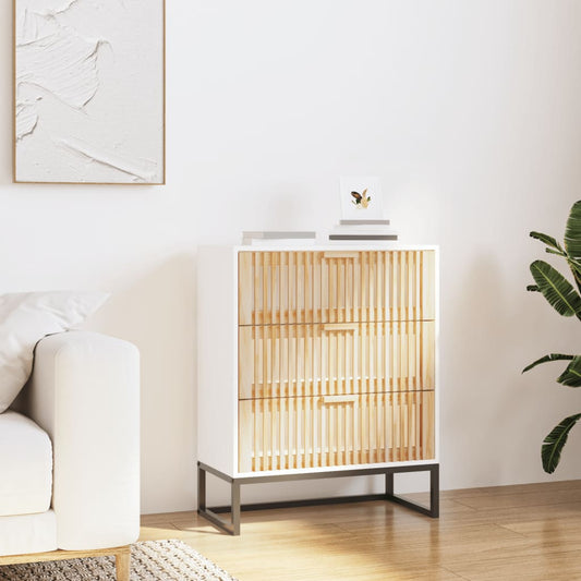 Sideboard White 60x30x75 cm Engineered Wood