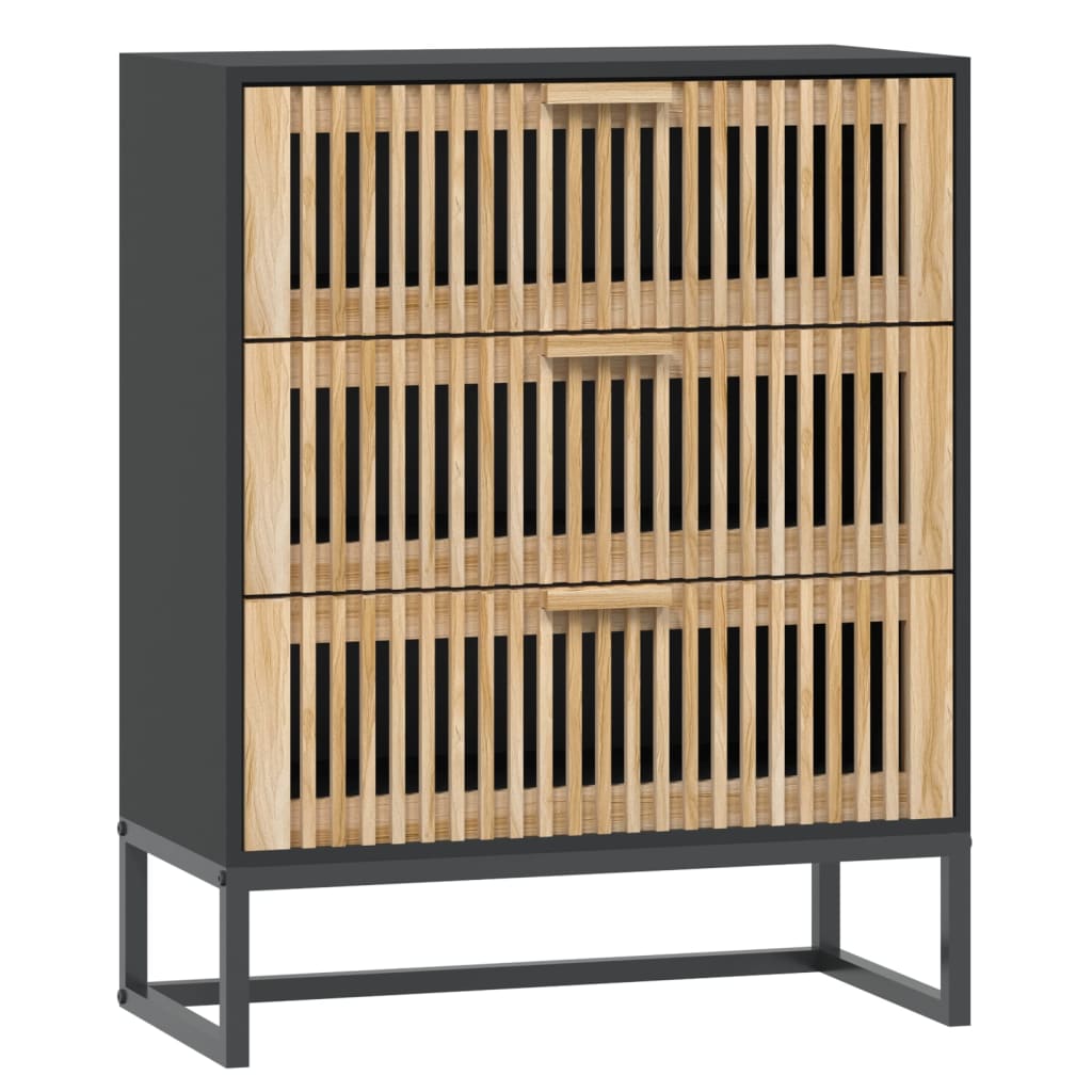 Sideboard Black 60x30x75 cm Engineered Wood