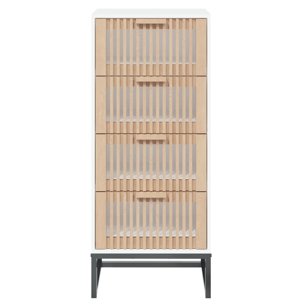 Highboard White 40x30x95 cm Engineered Wood