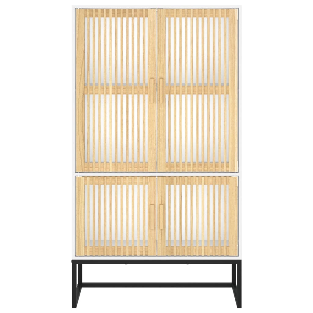 Highboard White 70x35x125 cm Engineered Wood