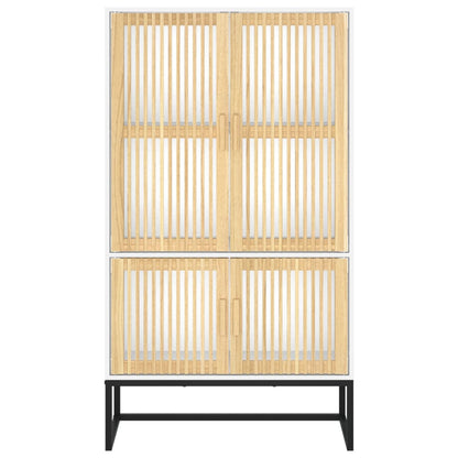 Highboard White 70x35x125 cm Engineered Wood