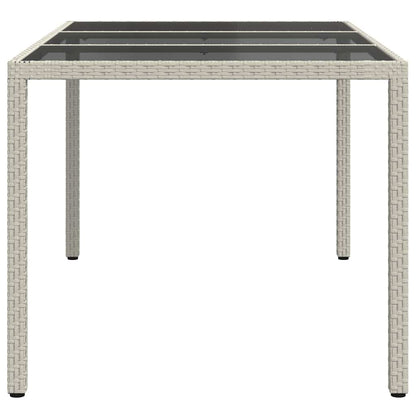 Garden Table White 150 x 90 x 75 cm Poly Rattan