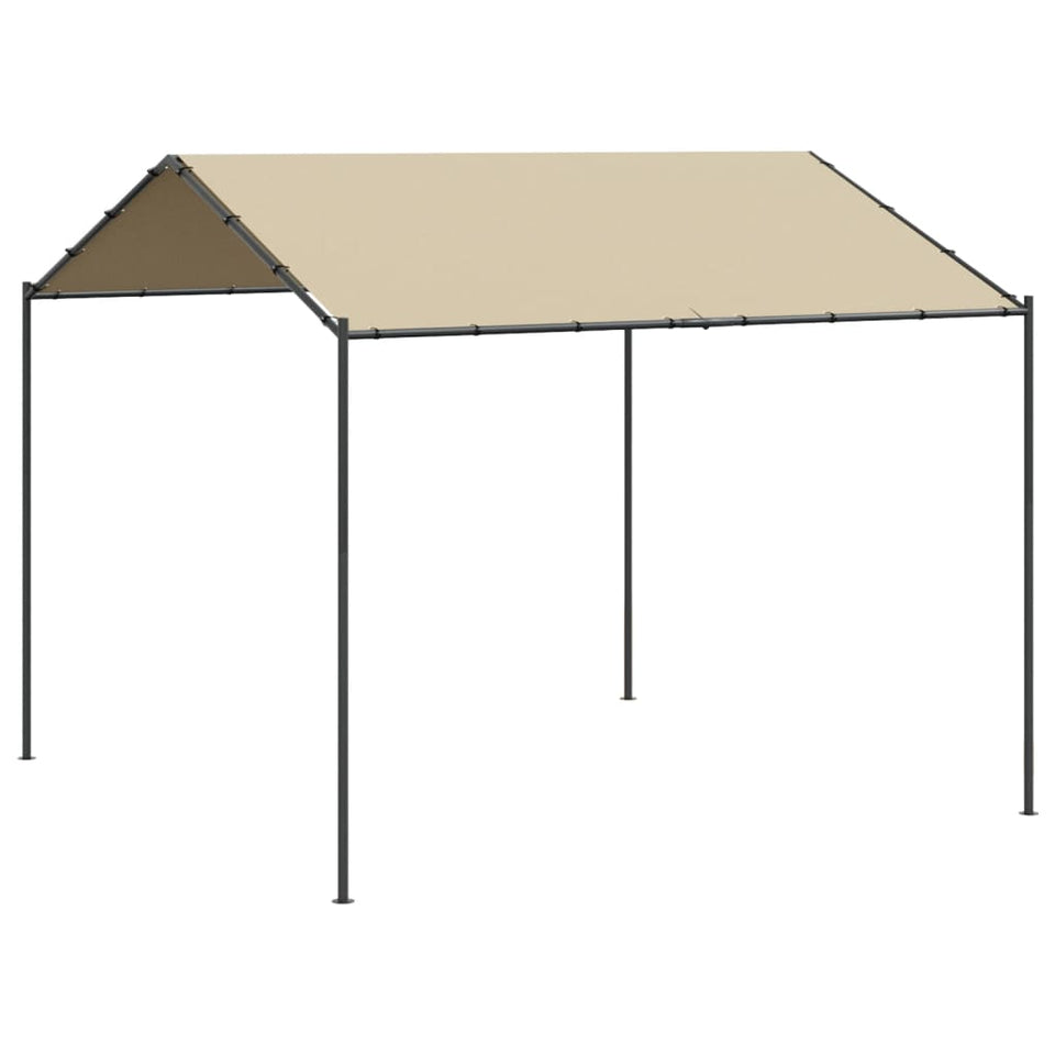 Canopy Tent Beige 4x4 m Steel and Fabric