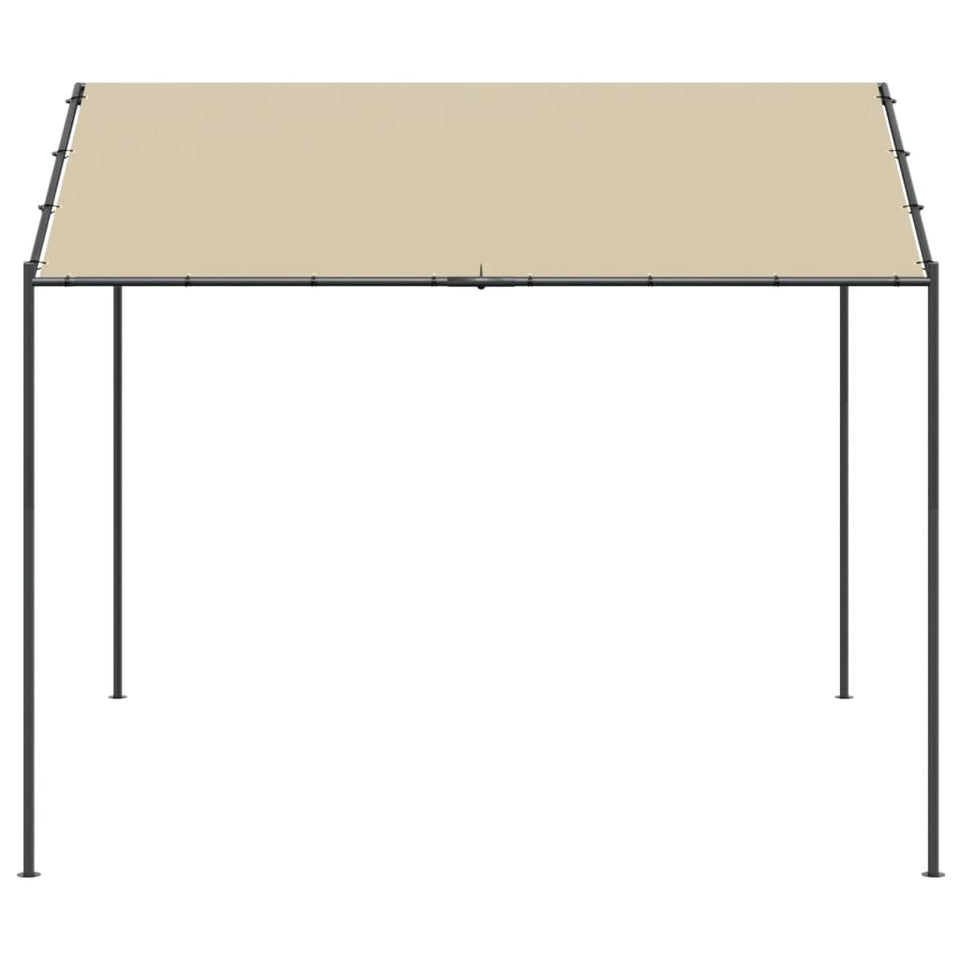 Canopy Tent Beige 4x4 m Steel and Fabric