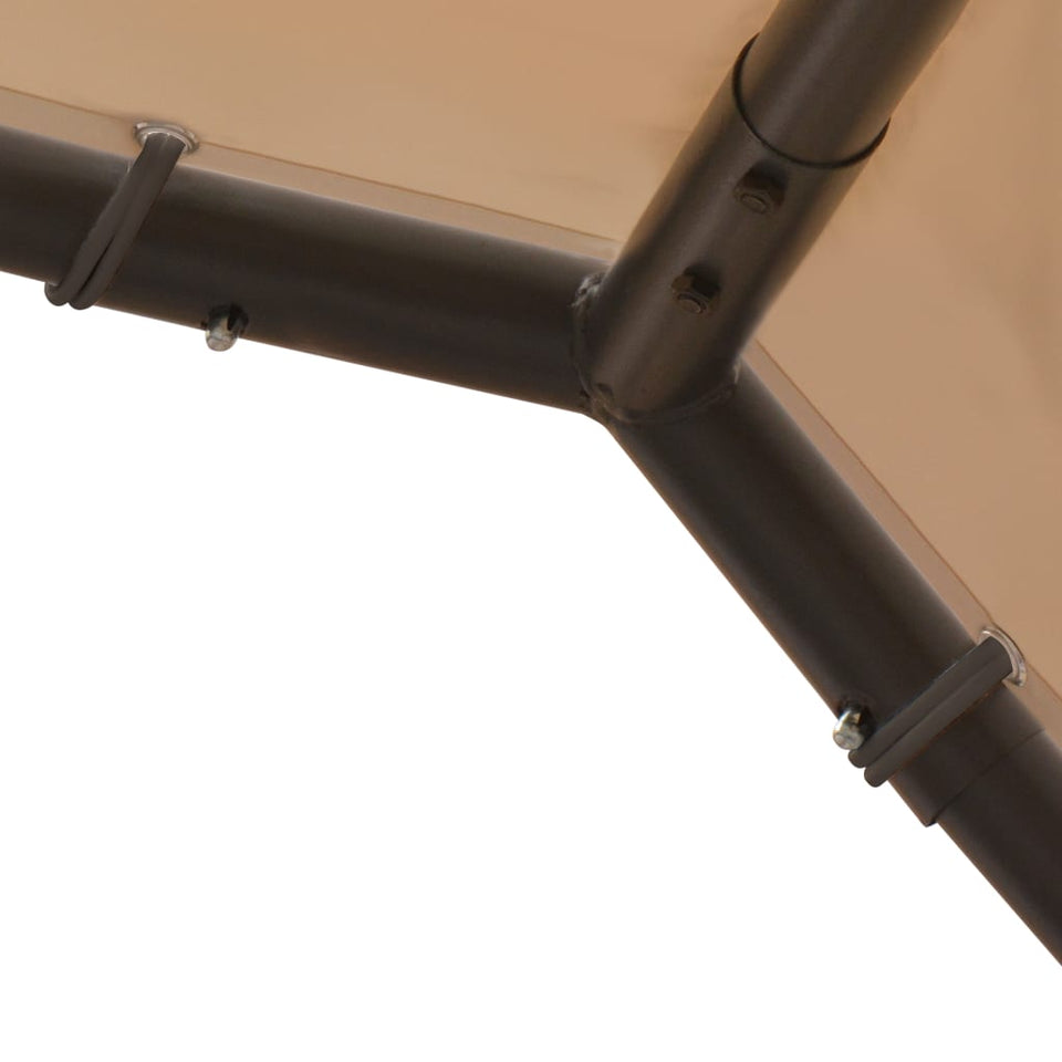 Canopy Tent Beige 4x4 m Steel and Fabric