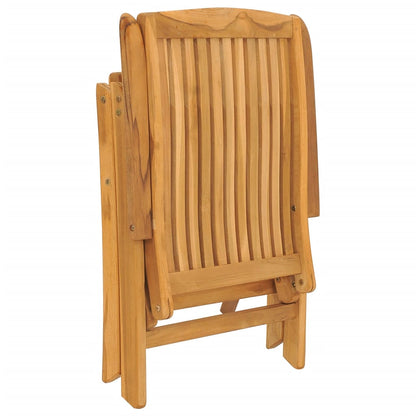 Reclining Garden Chair | Set of 4 | Teak | Solid teak wood | Medium